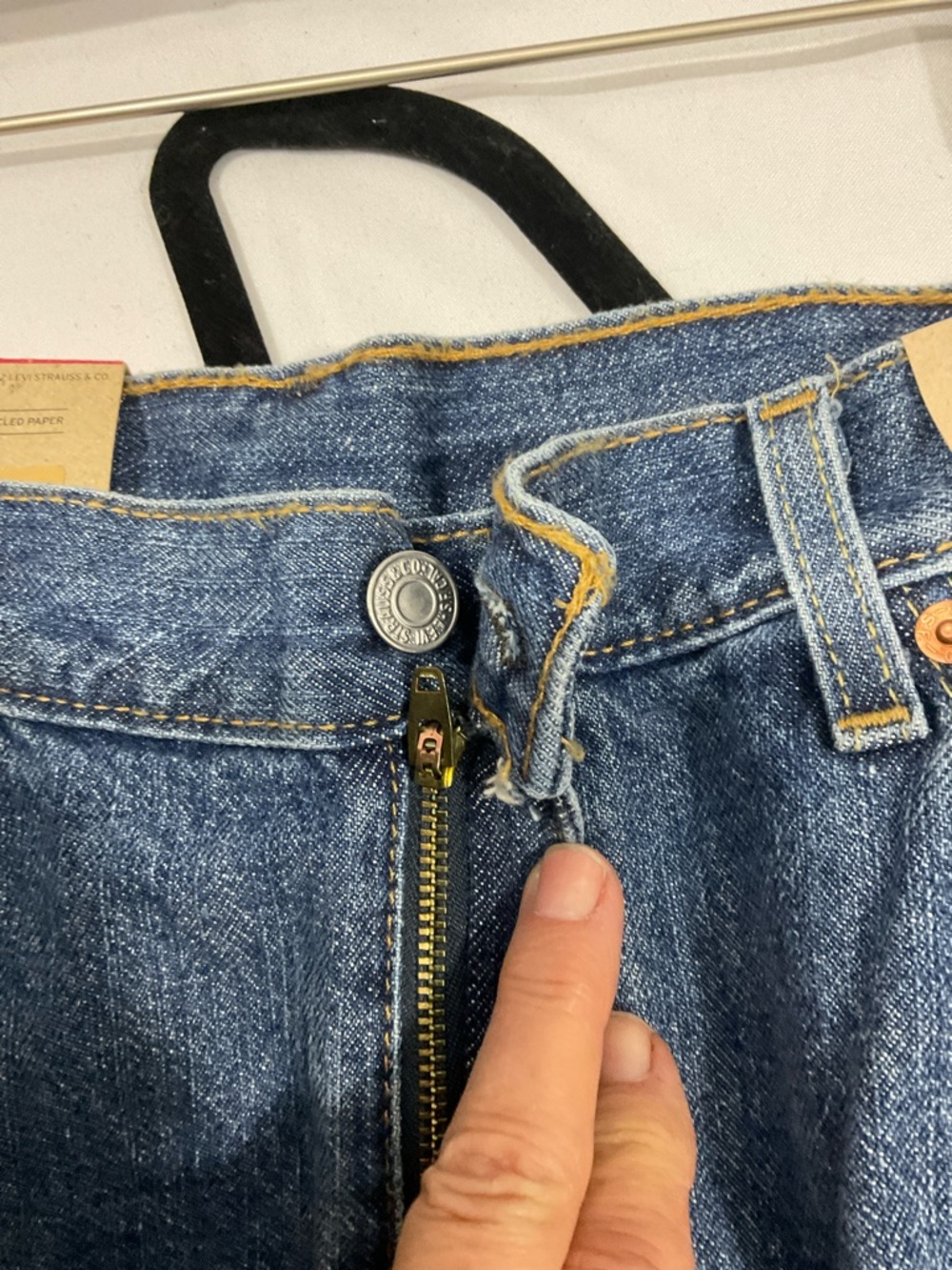 Levi's Classic Blue Denim Jean Shorts - Picture 5 of 5